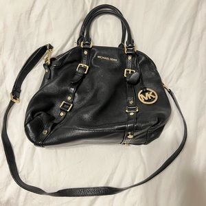 Michael Kors black leather purse